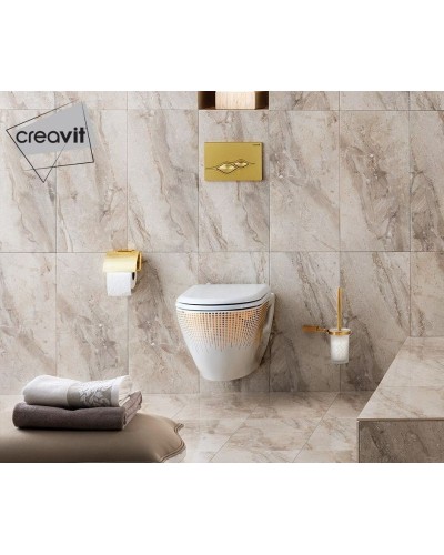 Унитаз биде Creavit Terra TP325-00CB00E-NA00 подвесной Белый с декором без сиденья