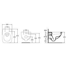 Унитаз подвесной с сиденьем микролифт Ideal Standard Cantica T311961