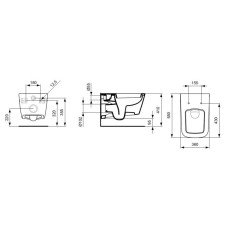 Унитаз подвесной Ideal Standard Strada J452101