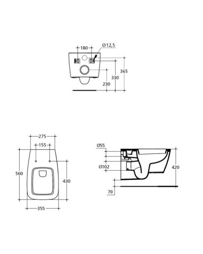 Унитаз подвесной с сиденьем микролифт Ideal Standard Ventuno T316501