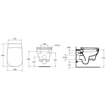 Унитаз подвесной Ideal Standard Active T319501