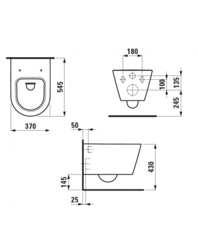 Унитаз подвесной Laufen Kartel by Laufen 8.2033.1.000.000.1
