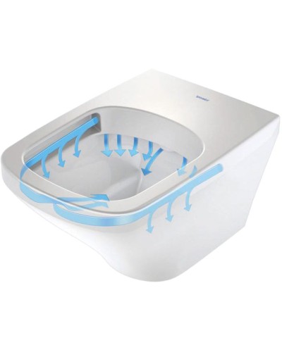 Унитаз Duravit 45510900A1 Rimless подвесной с сиденьем Микролифт