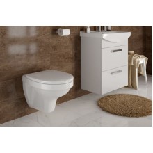 Комплект унитаза с инсталляцией Cersanit Delfi S-SET-DEL/Black/TPL/Cg-w с сиденьем Микролифт и клавишей смыва Хром