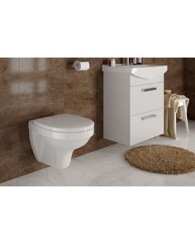 Комплект унитаза с инсталляцией Cersanit Delfi S-SET-DEL/Black/TPL/Cg-w с сиденьем Микролифт и клавишей смыва Хром