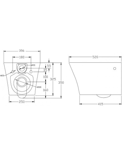 Подвесной безободковый унитаз BelBagno Flay-R BB506CH