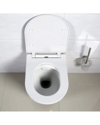 Подвесной безободковый унитаз BelBagno Flay-R BB506CH