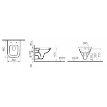 Унитаз подвесной укороченный Vitra S20 5505B003-0101