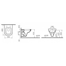 Унитаз подвесной укороченный Vitra S20 5505B003-0101