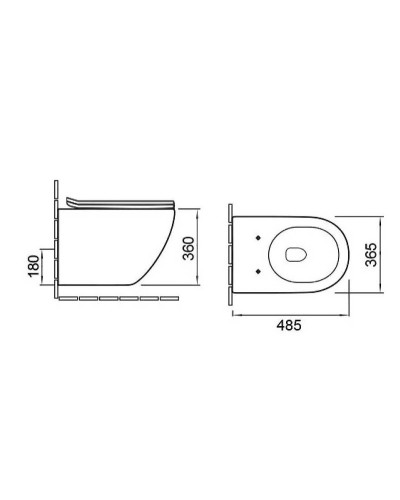 Унитаз Vincea Globo VT1-14S подвесной Белый с сиденьем Микролифт