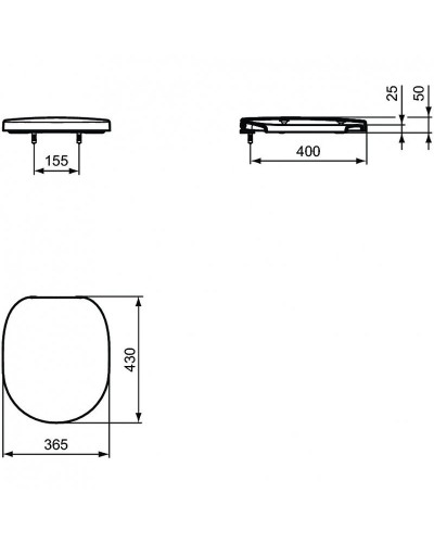 Унитаз Ideal Standard Connect W941102 подвесной с сиденьем Микролифт