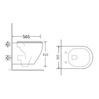 Унитаз Orange C07-100W подвесной с сиденьем Микролифт
