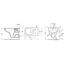Унитаз Roca Debba 34699L00Y подвесной без сиденья