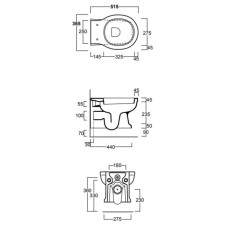 Унитаз подвесной Simas Londra LO918bi