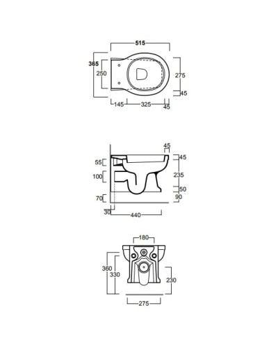 Унитаз подвесной Simas Londra LO918bi