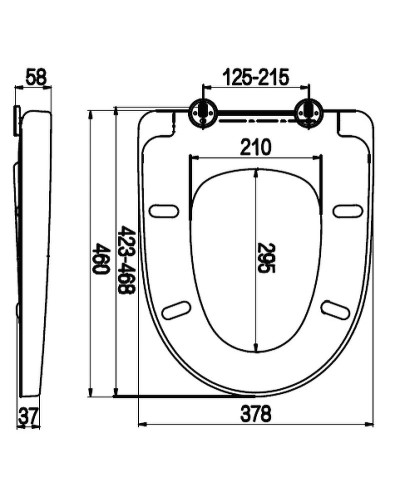 Унитаз AM.PM Awe C111738SC подвесной с сиденьем Микролифт