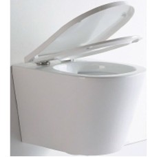 Унитаз CeramaLux NS-5178 подвесной Белый с сиденьем Микролифт
