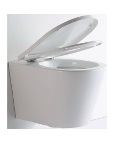 Унитаз CeramaLux NS-5178 подвесной Белый с сиденьем Микролифт