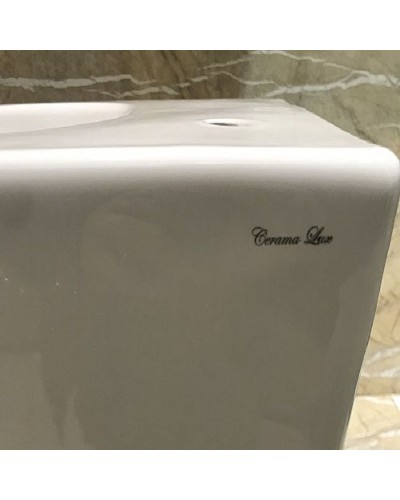 Унитаз CeramaLux CL2196-1 подвесной Белый с сиденьем Микролифт