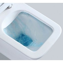 Унитаз CeramaLux 2622E подвесной Белый с сиденьем Микролифт