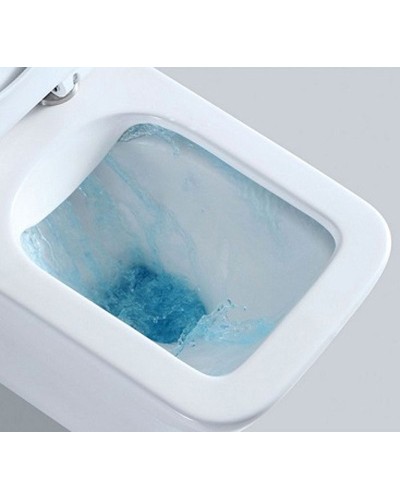 Унитаз CeramaLux 2622E подвесной Белый с сиденьем Микролифт