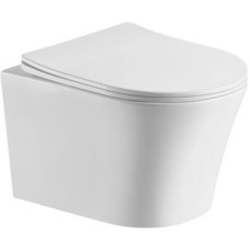 Унитаз CeramaLux 2619E подвесной с сиденьем Микролифт