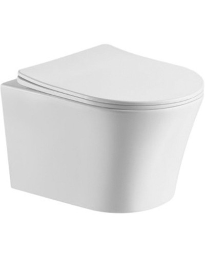 Унитаз CeramaLux 2619E подвесной с сиденьем Микролифт