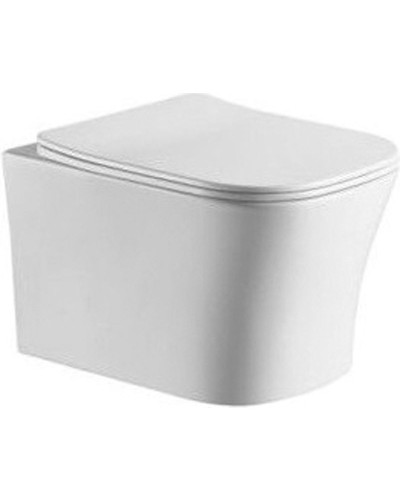 Унитаз CeramaLux 2618E подвесной с сиденьем Микролифт