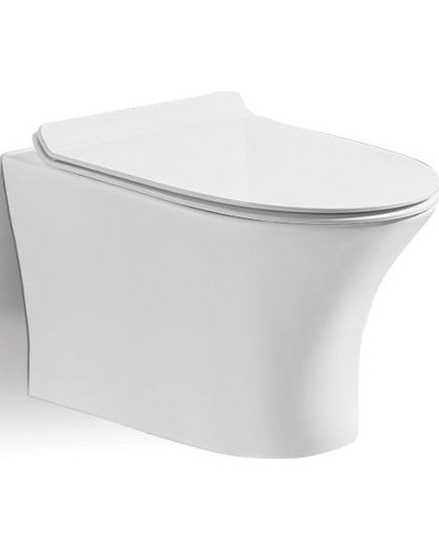 Унитаз CeramaLux 2617Е подвесной с сиденьем Микролифт