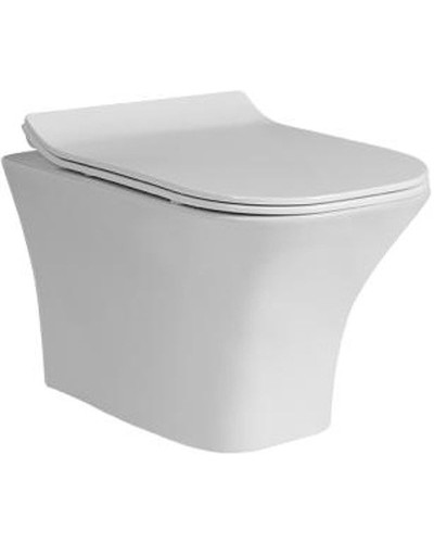 Унитаз CeramaLux 2615Е подвесной с сиденьем Микролифт