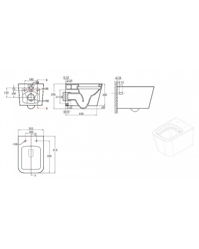 Унитаз Bravat Manno C21201UW-RUS подвесной с сиденьем Микролифт