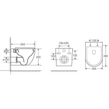 Унитаз Grossman GR-4451S подвесной с сиденьем Микролифт