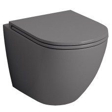 Унитаз Grossman GR-4455GMS подвесной Серый матовый с сиденьем Микролифт