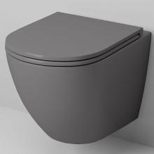 Унитаз Grossman GR-4455GMS подвесной Серый матовый с сиденьем Микролифт