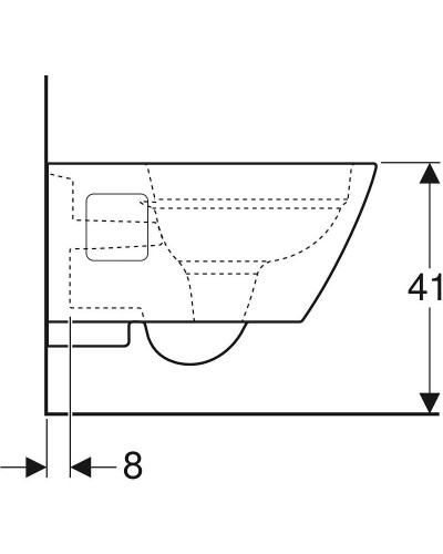 Унитаз Geberit Geberit Renova Plan 500.378.01.1 без сиденья