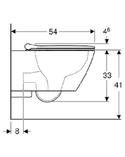 Унитаз Geberit Smyle Square 500.685.01.1 подвесной с сиденьем Микролифт