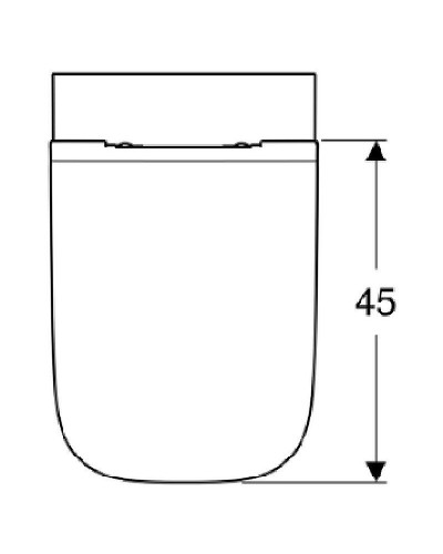 Унитаз Geberit Smyle Square 500.685.01.1 подвесной с сиденьем Микролифт
