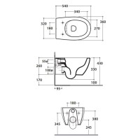Унитаз подвесной безободковый Globo 4ALL MDS03.bi