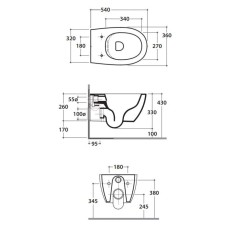 Унитаз подвесной безободковый Globo 4ALL MDS03.bi