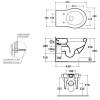 Унитаз подвесной Globo Paestum PAS03.bi