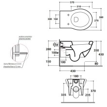 Унитаз подвесной Globo Paestum PAS03.bi