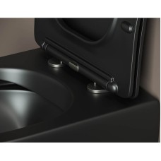 Унитаз Ceramica Nova Metropol CN4002MB подвесной Черный с сиденьем Микролифт