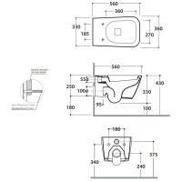 Унитаз подвесной Globo Stone STS02bI