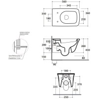 Унитаз подвесной Globo Relais RES02.bi