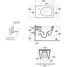 Унитаз подвесной Globo Relais RES02.bi