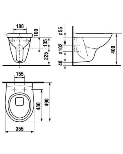 Унитаз подвесной Jika Lyra 8213720000001