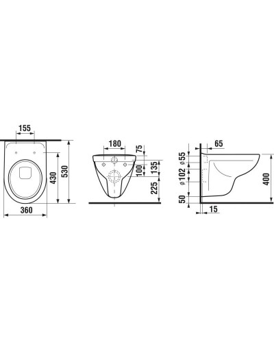 Унитаз подвесной Jika Lyra Plus 8233800000001