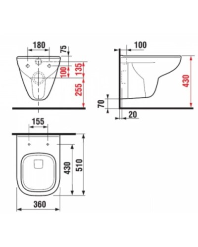 Унитаз подвесной Jika Olymp 8206100000001