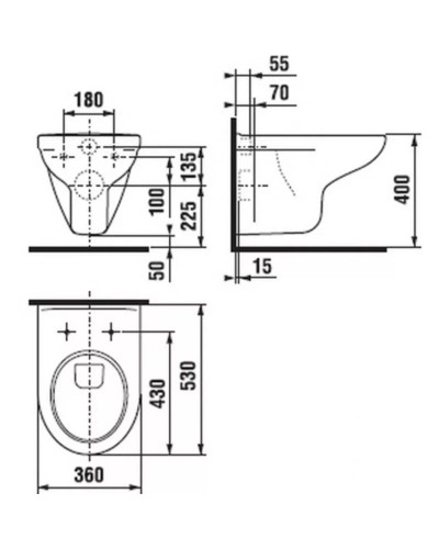 Унитаз подвесной Jika Olymp 8206110000001