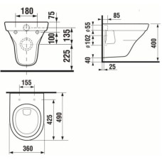 Унитаз подвесной Jika Tigo 8202130000001